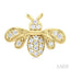 Bumble Bee Petite Diamond Fashion Earrings