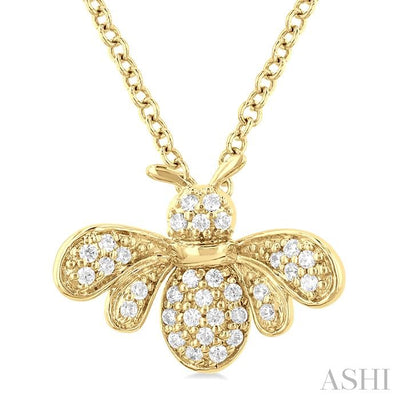Bumble Bee Petite Diamond Fashion Pendant