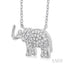 Elephant Petite Diamond Fashion Pendant