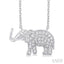 Elephant Petite Diamond Fashion Pendant