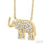Elephant Petite Diamond Fashion Pendant