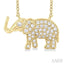 Elephant Petite Diamond Fashion Pendant