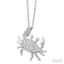 Crab Petite Diamond Fashion Pendant