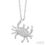 Crab Petite Diamond Fashion Pendant
