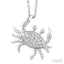 Crab Petite Diamond Fashion Pendant