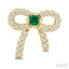 Bow Petite Gemstone & Diamond Fashion Earrings