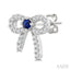 Bow Petite Gemstone & Diamond Fashion Earrings