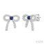 Bow Petite Gemstone & Diamond Fashion Earrings