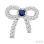 Bow Petite Gemstone & Diamond Fashion Earrings