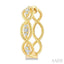 Swirl Petite Diamond Fashion Huggie Earrings