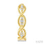 Swirl Petite Diamond Fashion Huggie Earrings