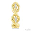 Swirl Petite Diamond Fashion Huggie Earrings