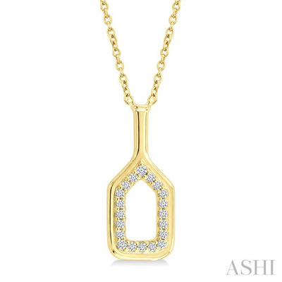 Pickleball Petite Diamond Fashion Pendant