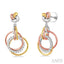 Circle Diamond Fashion Earrings