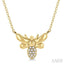 Bumble Bee Petite Diamond Fashion Pendant