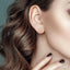 Flower Petite Diamond Fashion Earrings