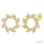 Flower Petite Diamond Fashion Earrings