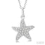 Starfish Petite Diamond Fashion Pendant