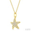 Starfish Petite Diamond Fashion Pendant