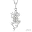 Frog Petite Diamond Fashion Pendant