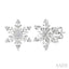 Snowflake Petite Diamond Fashion Earrings