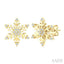 Snowflake Petite Diamond Fashion Earrings