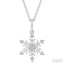 Snowflake Petite Diamond Fashion Pendant