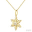 Snowflake Petite Diamond Fashion Pendant