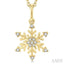 Snowflake Petite Diamond Fashion Pendant