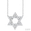 Star of David Diamond Fashion Pendant
