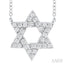 Star of David Diamond Fashion Pendant