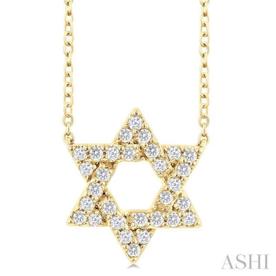 Star of David Diamond Fashion Pendant