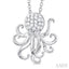 Octopus Petite Diamond Fashion Pendant