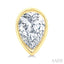 Pear Shape Bezel Set Petite Diamond Stud Earrings