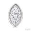 Marquise Shape Bezel Set Petite Diamond Fashion Earrings