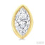 Marquise Shape Bezel Set Petite Diamond Fashion Earrings
