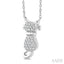 Cat Petite Diamond Fashion Pendant