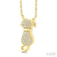 Cat Petite Diamond Fashion Pendant