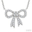 Bow Petite Diamond Fashion Pendant