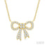 Bow Petite Diamond Fashion Pendant