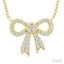 Bow Petite Diamond Fashion Pendant