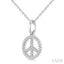Peace Petite Diamond Fashion Pendant