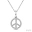Peace Petite Diamond Fashion Pendant
