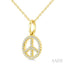 Peace Petite Diamond Fashion Pendant