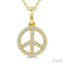 Peace Petite Diamond Fashion Pendant