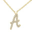Script Initial Necklace