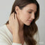 Pear Shape Diamond Fashion Hoop Earrings