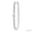 Marquise Shape Diamond Fashion Hoop Earrings