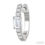 Emerald Shape Petite Diamond Fashion Huggie Earrings