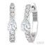 Pear Shape Petite Diamond Fashion Huggie Earrings